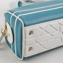 Christian Dior Small Vibe Zip Bowling Bag Aqua