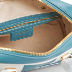 Christian Dior Small Vibe Zip Bowling Bag Aqua