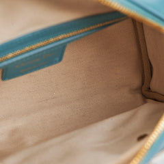 Christian Dior Small Vibe Zip Bowling Bag Aqua