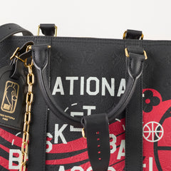 Louis Vuitton x NBA Keepall 55 Bandouliere Embossed Leather Black/Red