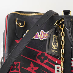 Louis Vuitton x NBA Keepall 55 Bandouliere Embossed Leather Black/Red