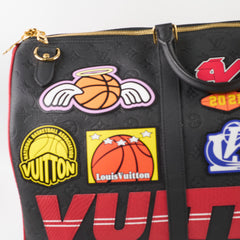 Louis Vuitton x NBA Keepall 55 Bandouliere Embossed Leather Black/Red