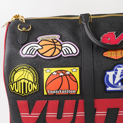 Louis Vuitton x NBA Keepall 55 Bandouliere Embossed Leather Black/Red