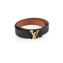 Louis Vuitton Initiales 30mm Reversible Belt Black Size 85