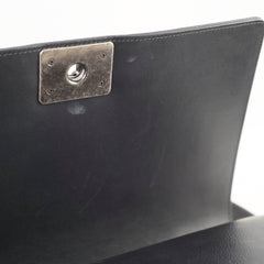 Chanel New Medium Boy Black Chevron Calfskin