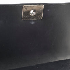 Chanel New Medium Boy Black Chevron Calfskin