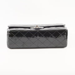 Chanel Jumbo Classic Single Flap Patent Black