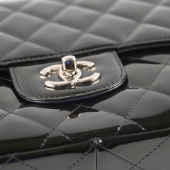 Chanel Jumbo Classic Single Flap Patent Black
