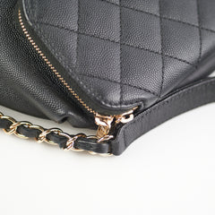 Chanel Caviar Quilted Business Affinity Waist Belt Bag Black