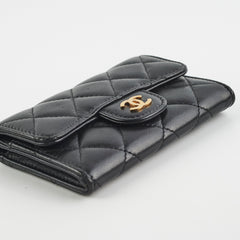 Chanel Mini Black Lambskin Cardholder