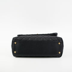 Chanel Coco Handle Caviar Medium Black