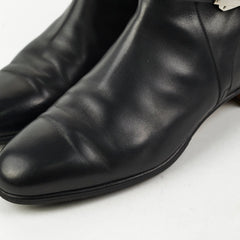Hermes Neo Ankle Boots Size 40 Black