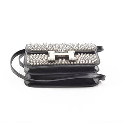 Hermes Mini Constance Studded Noir B Stamp