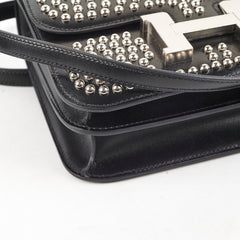 Hermes Mini Constance Studded Noir B Stamp