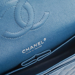 Chanel Medium/Large Double Classic Flap Caviar Navy