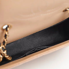 Chanel Filigree Caviar Beige Small Flap Shoulder Bag