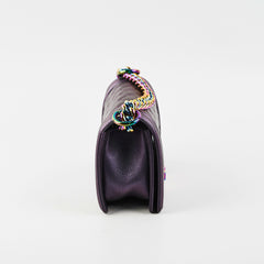 Chanel Small Boy Mermaid Iridescent Purple Shoulder Bag
