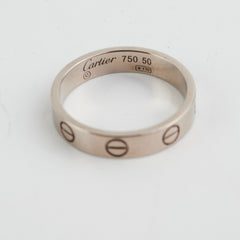 Cartier Love Ring Small Model Size 50 White Gold