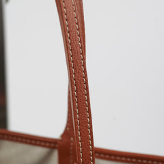 Goyard St Louis PM Black Tan Shoulder Bag