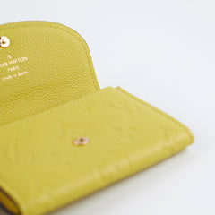 Louis Vuitton Rosalie Coin Purse Yellow