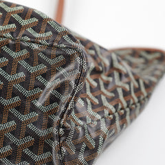 Goyard St Louis PM Black Tan Shoulder Bag
