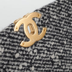 Chanel 19 Tweed Medium/Large Flap Bag Grey/Black