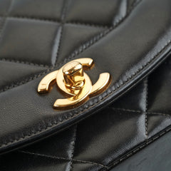 Chanel Small Vintage Diana Lambskin Black