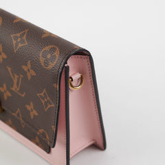 3/7 DOTD- Louis Vuitton Flore Wallet on Chain WOC Monogram/Pink