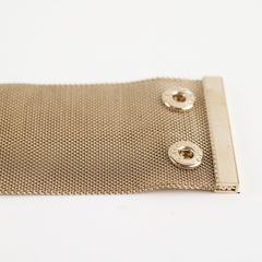 Chanel CC Logo Gold Cuff Bracelet 17cm