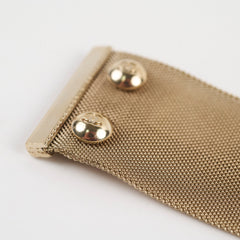 Chanel CC Logo Gold Cuff Bracelet 17cm