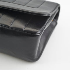 Chanel Vintage Lambskin Vertical Flap Bag Black