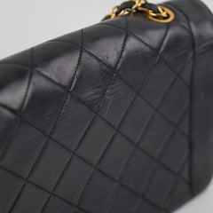 Chanel Vintage Medium Diana Lambskin Black Bag