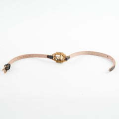 Gucci Logo Rhinestone Black Choker