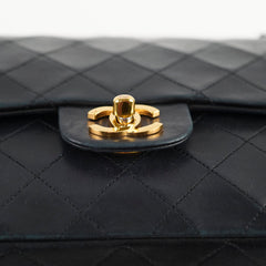 Chanel Medium/Large Vintage Double Classic Flap Black