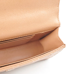 Chanel Kelly Top Handle Dark Beige Caviar  - Microchipped