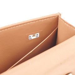Chanel Kelly Top Handle Dark Beige Caviar  - Microchipped