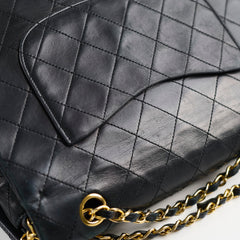 Chanel Medium/Large Vintage Double Classic Flap Black