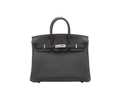 Hermes Birkin 25 Togo PHW U Stamp Noir