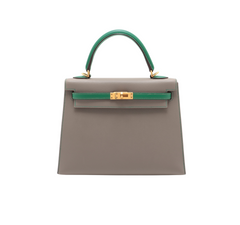 Hermes Kelly 25 Special Order Gris Asphalt x Vertigo C Stamp