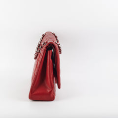 Chanel Maxi Caviar Classic Double Flap Red