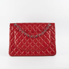 Chanel Maxi Caviar Classic Double Flap Red