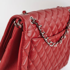 Chanel Maxi Caviar Classic Double Flap Red