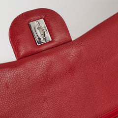 Chanel Maxi Caviar Classic Double Flap Red