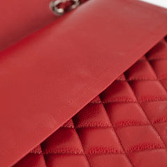 Chanel Maxi Caviar Classic Double Flap Red