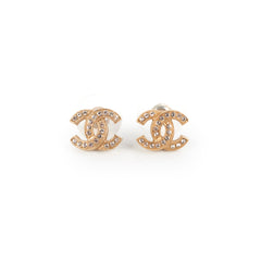 Chanel CC Crystal Earrings