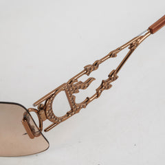 Christian Dior Bronze Square Sunglasses