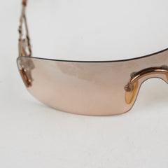 Christian Dior Bronze Square Sunglasses
