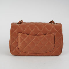 Chanel Mini Rectangulare Caramel GHW 2022