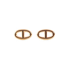 Hermes Farandole Rose Gold Stud Earrings