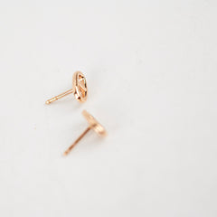 Hermes Farandole Rose Gold Stud Earrings